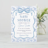 ブルートイレデジュエサファリアニマルズバビーブシャワー 招待状 (スタンド正面)