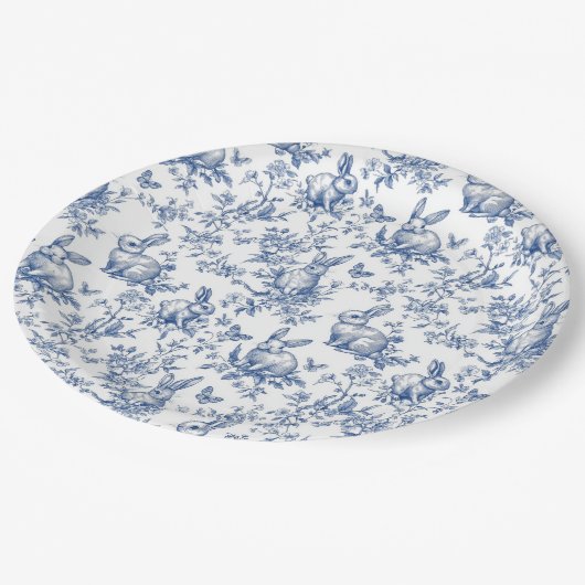 ブルートイレデジュエスターバニー ペーパープレート (アングル)