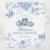 ブルートイレパンプキンフランスの秋フローラブライダルシュウェ ワインラベル (シングルラベル)