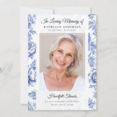 ブルートイレフォトキープサク葬儀記念碑 サンキューカード (正面)