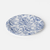 ブルートイレフラワーバプテスマ紙プレート ペーパープレート (アングル)