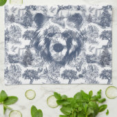 ブルートイレベアー – ワイルドライフアットホーム キッチンタオル (折り畳み)