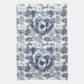 ブルートイレベアー – ワイルドライフアットホーム キッチンタオル (縦)