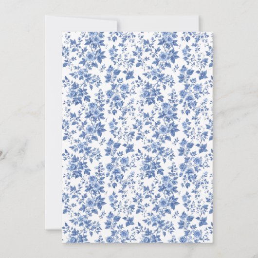 ブルートイレベビーシャワー招待状 招待状 (裏面)