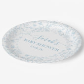 ブルートイレベビーベイビーシャワーボーイ ペーパープレート (アングル)