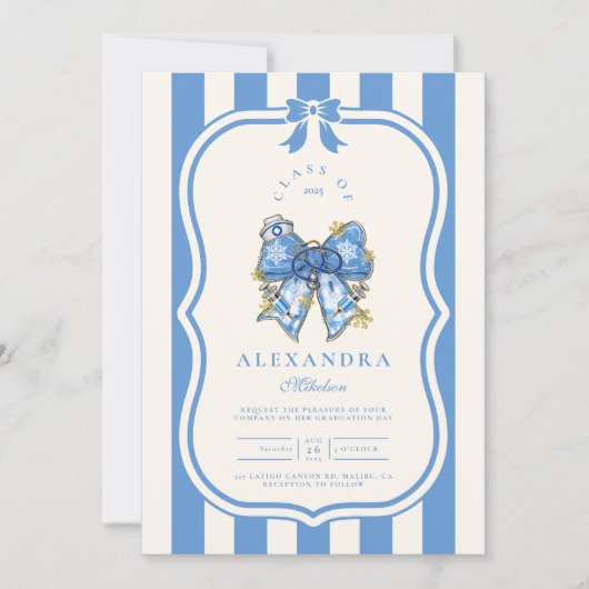 ブルートイレボウコケット看護学校Gradu 招待状 (正面)