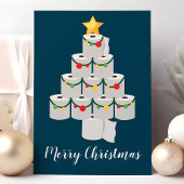 ブルートイレ紙クリスマスツリーおもしろい シーズンカード