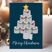 ブルートイレ紙クリスマスツリーおもしろい シーズンカード