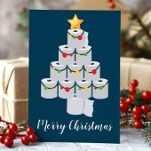 ブルートイレ紙クリスマスツリーおもしろい シーズンカード