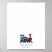 ブルートイ列車指紋認証ゲストブック ポスター (正面)