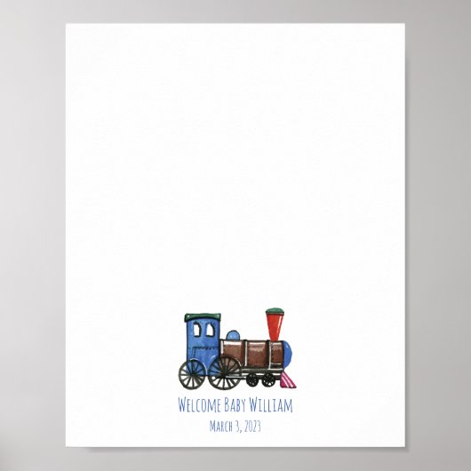 ブルートイ列車指紋認証ゲストブック ポスター (正面)