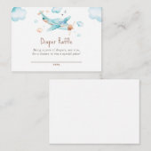 ブルートイ機少年ベビーシャワーラッフルチケット エンクロージャーカード (正面/裏面)