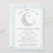 ブルートゥインクルトゥインクルリトルスターベビーシャワー 招待状 (正面)