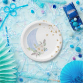 ブルートゥインクルリトルスタープレートピンクジェンダーリビール ペーパープレート (パーティー)