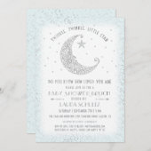 ブルートゥインクルリトルスターベビーシャワーブランチ 招待状 (正面/裏面)