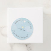 ブルートゥインクルリトルスターベビーシャワー誕生日 フェイバータグ (インサイチュ)