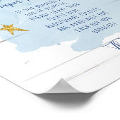 ブルートゥインクルリトルスターボーイおむつラッフルサイン ポスター (角)