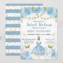 ブルートゥットブロンドヘアバレリーナスウィート16