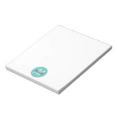 ブルートゥルコワーズシンプルモノグラムクラシックトレンディー ノートパッド (回転)