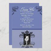 ブルートゥートーンダマスクフォト招待状 招待状 (正面/裏面)