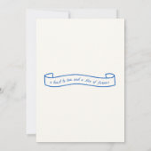 ブルートウ描ズシャンパン結婚式招待状 招待状 (裏面)