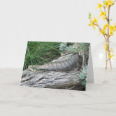 ブルートカゲのグリーティングカード カード (黄色い花)