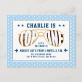 ブルートップワンファイターパイロットをテーマにした第1誕生日 ポストカード (正面)