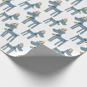 ブルートナおもしろいーダーキッズクリスマス ラッピングペーパー (角)