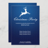 ブルートナイダークリスマスパーティの招待状 招待状 (正面/裏面)