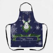 ブルートナカイのクリスマスエプロン エプロン (正面)