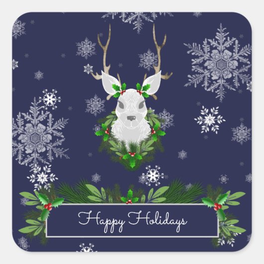 ブルートナカイのシール スクエアシール (正面)