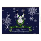 ブルートナカイグリーティングカード (正面横)