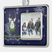 ブルートナカイ枠オーナメント シルバープレートフレームオーナメント (左)