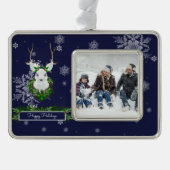 ブルートナカイ枠オーナメント シルバープレートフレームオーナメント (正面)