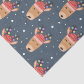 ブルートナカイ素朴キュートお洒落おもしろい 薄葉紙 (詳細)