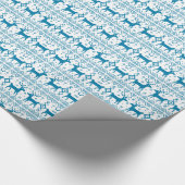 ブルートナディアクリスマスカラーセーターホリデークリスマス ラッピングペーパー (角)