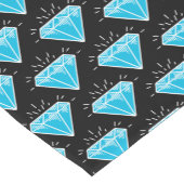 ブルートパーズ結婚4thアニバーサリーブラック ショートテーブルランナー (コーナー)