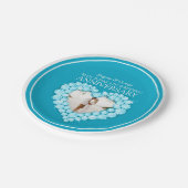 ブルートパーズ4周年記念写真ハート紙プレート ペーパープレート (アングル)