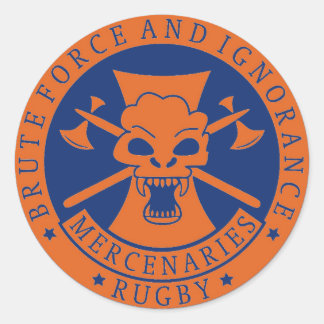 ブルートフォースと無知1.5インチシール ラウンドシール