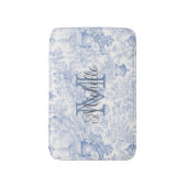 ブルートフランスのワールデジュイモノグラムイニシャル名 バスマット (正面縦)