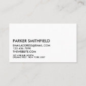 ブルートポグラフィパターン名刺 名刺 (裏面)