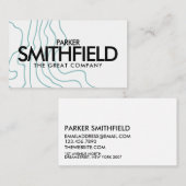 ブルートポグラフィパターン名刺 名刺 (正面/裏面)