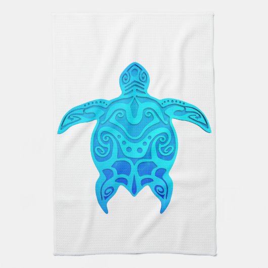 ブルートライバルカメ キッチンタオル (縦)