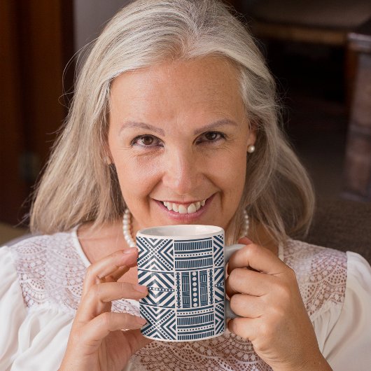 ブルートライバルパターンアート コーヒーマグカップ