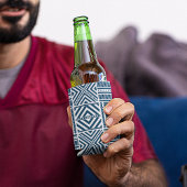 ブルートライバルパターンアート 缶クーラー