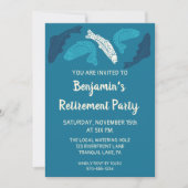 ブルートラウトフィッシュカスタムリタイアメントパーティー 招待状 (正面)