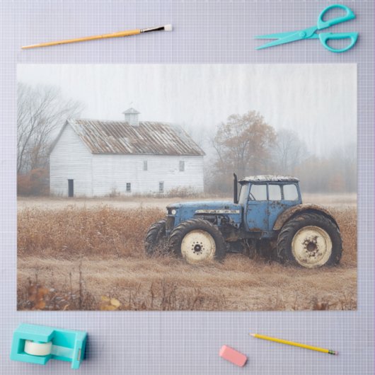 ブルートラクタバーンドフィールドデクページ 薄葉紙 (クラフト)