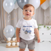 ブルートラクターエイジ誕生日Tシャツ ベビーボディスーツ