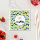 ブルートラクタートラックファームプロデュース誕生日 スタンダードカクテルナプキン (インサイチュ)