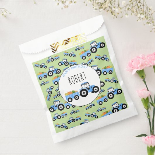 ブルートラクタートラックファームプロデュース誕生日 フェイバーバッグ (封をした状態)